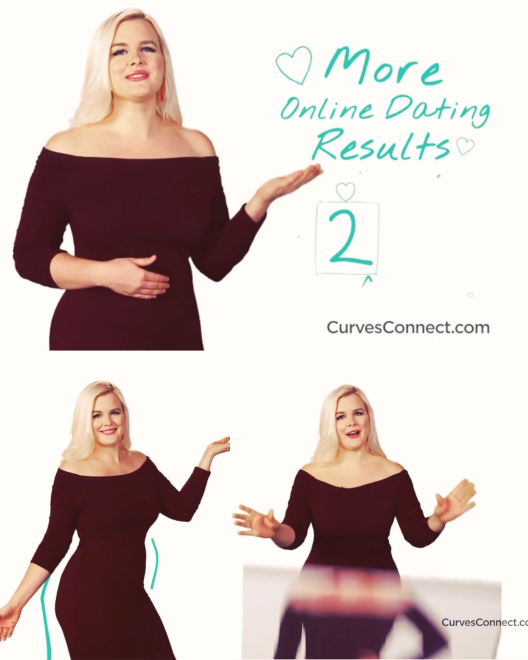 Scenes from my CurvesConnect television commercial
